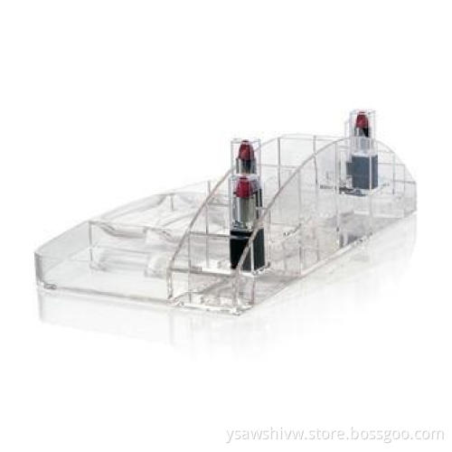 Acrylic Clear Cosmetic Organizer , Table Business Card Hold